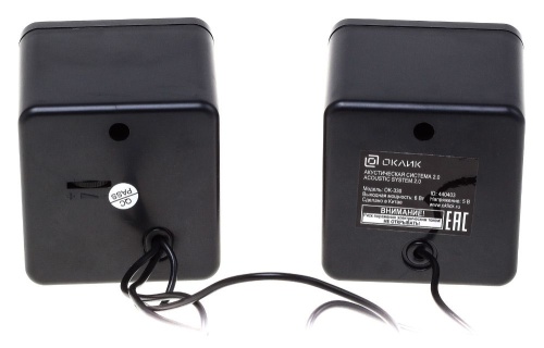 Колонки 2.0 Oklick OK-330 <2x3Вт/ 90Гц-20КГц/ пластик/ USB/ черный> Колонки 2.0 Oklick OK-330 <2x3Вт/ 90Гц-20КГц/ пластик/ USB/ черный>