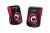 Колонки 2.0 Genius SP-Q180 Red <2x3Вт/USB-power/Jack 3.5"/1.2м/регулятор громк/черный-красный>