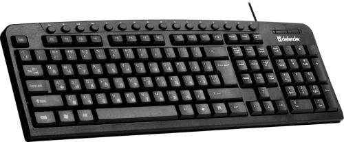 Клавиатура Defender Focus HB-470 (45470) <проводная/104кл + мультимедиа 16кл/1.50м/USB/черный>