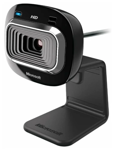 Веб камера Microsoft L2 LifeCam HD-3000 For Bisiness (1280x720/4xZoom/чёрный/крепл. к монитору/Mic/USB) (T4H-00004) сертификация Skype и Microsoft Lync