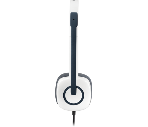 Наушники с микрофоном Logitech H150 CLOUD WHITE <провод 1.8м/накладные/стерео/оголовье/шумоподавление микрофона/регулятор громкости/jack 3.5мм/белый> (981-000350)