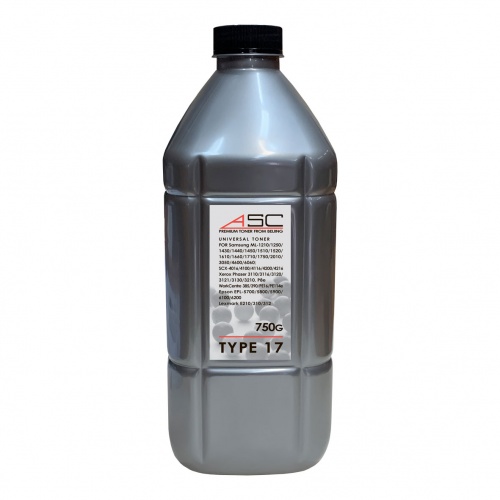 Тонер Samsung ML-1210/1520/1610/1710,D105/108/119; ML-1210/1430/1510/1520/1610/1615/1640/1710/1910/3050,Xerox 3117/3120/3130/3140/3155/3160/3119/3210/PE16/PE114 (фл, 750г) Silver ATM (ASC) Type 17