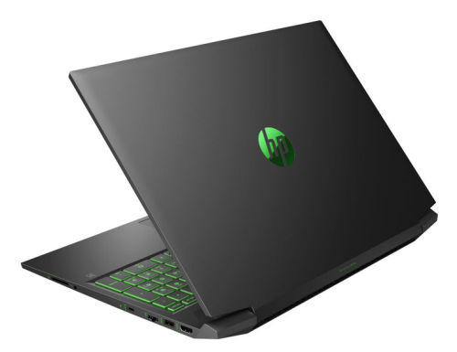 Ноутбук HP Pavilion Gaming 16-a0038ur (Intel Core i7 10750H 2600MHz/16.1"/1920x1080/16GB/512GB SSD/NVIDIA GeForce RTX 2060 Max-Q 6GB/DOS) 2X0P6EA, темно-серый/ярко-зеленый хромированный логотип