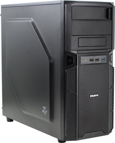 Корпус ATX Zalman Z1 <black/без БП/2x5,25"/4x3,5"/1xUSB3.0/fan 2x120mm/slot 1x120mm>
