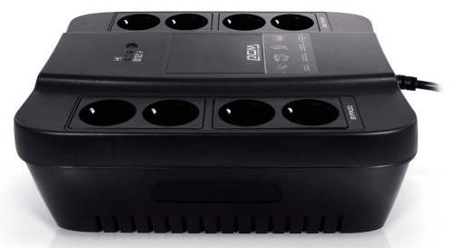 ИБП PowerCom SPD-650N (390W/AVR/1x12В-7Ач/8 schuko/черный) ИБП PowerCom SPD-650N (390W/AVR/1x12В-7Ач/8 schuko/черный)