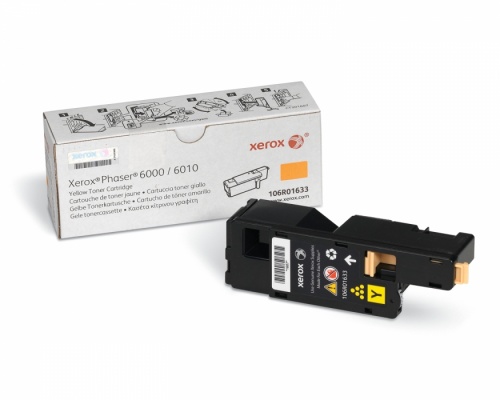 Тонер-картридж Xerox к Phaser 6000/6010/6015  (106R01633) (Yellow), ресурс 1000 стр. <оригинал>
