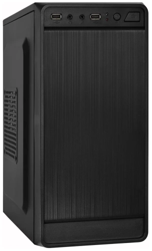 Корпус mATX Exegate BAA-108 (Black/400W/2xUSB2.0/2xminiJack/24+4 pin/EX283125RUS)