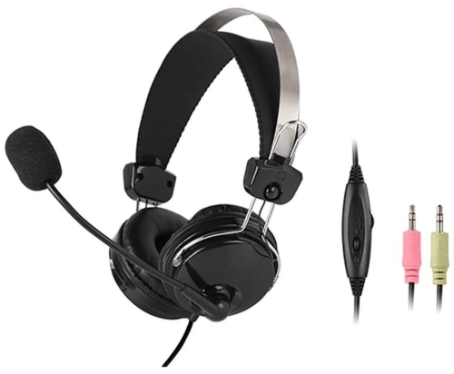 Наушники A4 HS-7P <накладные/черный/20Гц-20КГц/2.5м>