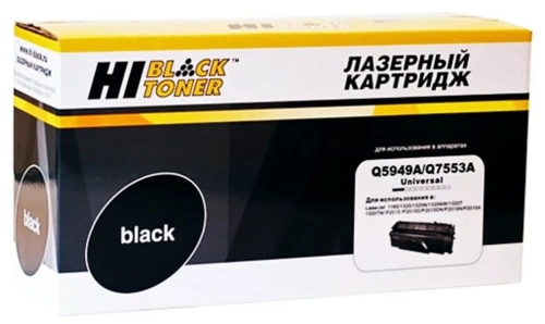 Тонер-картридж Hi-Black HP Q5949A/Q7553A к LJ 1160/2015, ресурс 3500 стр. (5%), Совместимый
