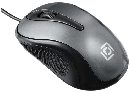 Мышь Oklick 385M <оптическая/1000dpi/USB/1.2м/черный/серый>