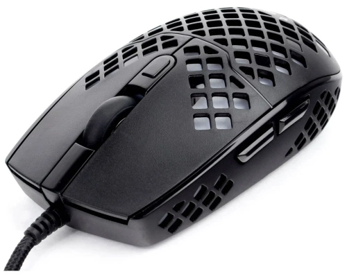 Мышь игровая Gembird MG-760 <черный/3200dpi/6кн/подсветка/usb/115х62х38мм/кабель 1.8м    >