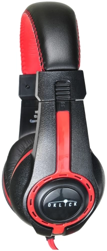 Наушники с микрофоном Oklick HS-L200 черный/красный 2м мониторные (Y-819)
