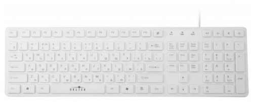 Клавиатура Oklick 556S <белый/107 кл/5кл ммедиа/Slim/USB>