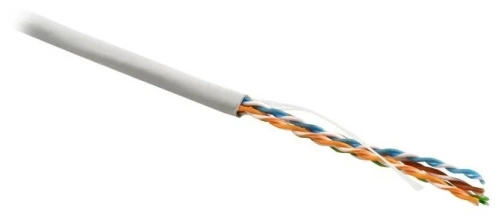 Кабель UTP, 4 пары, кат.5e, Cu/медь, LSZH, бухта 305м Hyperline (UUTP4-C5E-S24-IN-LSZH-GY-305)
