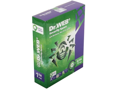 ПО Антивирус Dr.Web Security Space для Windows  1ПК/1год (BHW-B-12M-1-A3)