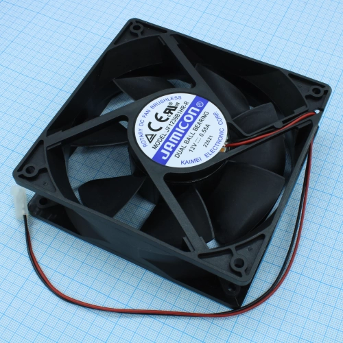 Вентилятор Jamicon JF1238B1SR-R <120х120х38мм/подшипник/3200 об/мин/12В>