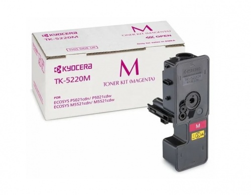 Тонер-картридж Kyocera TK-5220M для P5021cdn/cdw/M5521cdn/cdw Magenta (1200 стр) (5%) <оригинал>