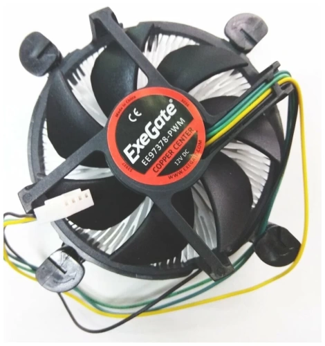 Вентилятор Soc 115x/775 ExeGate EЕ97378-PWM (Al+Cu/92mm/1200-2600rpm/11-24dB/4pin/95W) Вентилятор Soc 115x/775 ExeGate EЕ97378-PWM (Al+Cu/92mm/1200-2600rpm/11-24dB/4pin/95W)