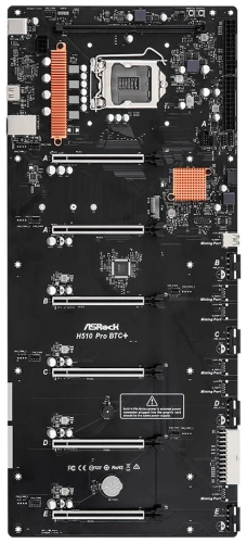 Мат.плата 1200 H510 PRO BTC+ Asrock (1xDDR4/1xM.2/6xPCI-Ex16(16-1-1-1-1-1)/HDMI) встроенный синхронизатор БП, возможность использования без райзеров. Мат.плата 1200 H510 PRO BTC+ Asrock (1xDDR4/1xM.2/6xPCI-Ex16(16-1-1-1-1-1)/HDMI) встроенный синхронизатор БП, возможность использования без райзеров.