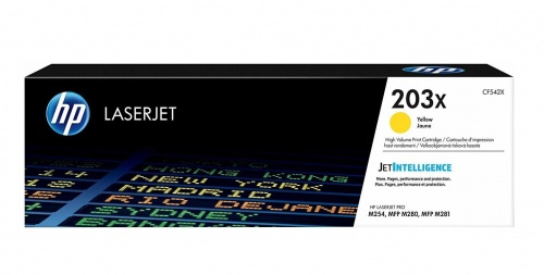 Тонер-картридж HP CF542X (Yellow) для Color LJ Pro M254/M280/M281, ресурс 2500 стр (5%), оригинал