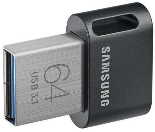 Флеш диск USB3.1 64Gb Samsung FIT Plus (R200/W30/черный/пластик/мини) (MUF-64AB/APC)