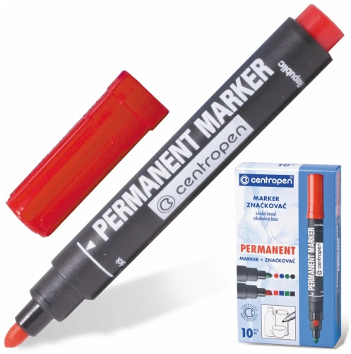 Маркер Centropen 8566, красный <1 шт>
