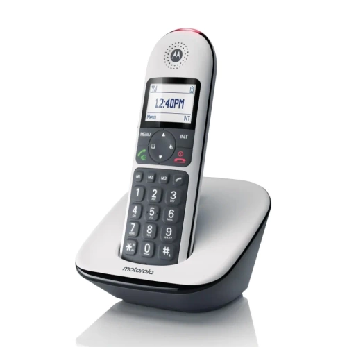 Р/Телефон Dect Motorola CD5001 <база + трубка/150 номеров/черный/белый> (107CD5001WHITE)