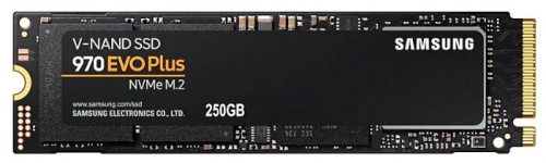 Накопитель M.2 SSD 250Gb Samsung 970 EVO Plus (2280/PCI-E G3 x4 NVMe/V-NAND MLC/R3500/W2300/MZ-V7S250BW)