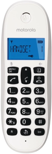 Р/Телефон Dect Motorola C1001LB+ <база + трубка/50 номеров/красный> (107C1001CEREZA)