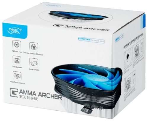 Вентилятор Soc All DeepCool GAMMA ARCHER <Al/120fan/1600об/мин/26дБ/55CFM/3pin/TDP 95W>