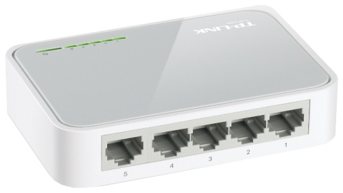 Коммутатор 5-port 100Mbps TP-Link TL-SF1005D <пластик>