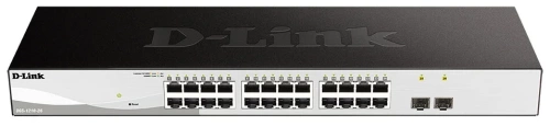 Коммутатор 24-port 1Gbit D-Link DGS-1210-26/F (2xSFP/Layer 2)