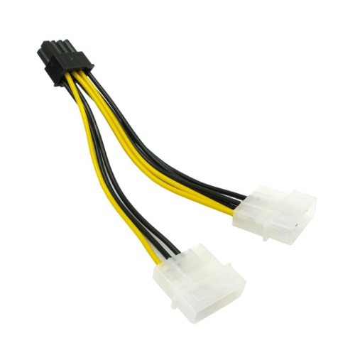 Кабель питания molex (2x4pin)-->для видеокарты PCI-E(8 pin)