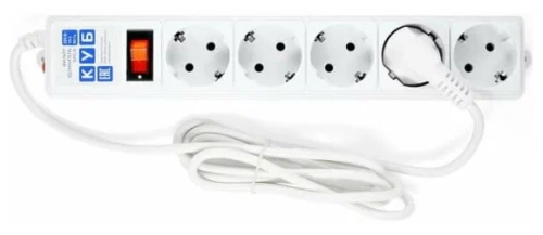 Сетевой фильтр 3,0м PowerCube SPG-B-10-WHITE (5 розеток/10A/белый)