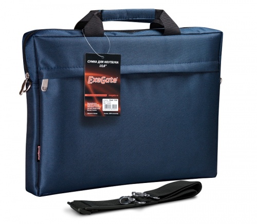 Сумка для ноутбука 15.6" ExeGate Start S15 Deep Blue <полиэстер/темно-синяя/EX205137RUS>