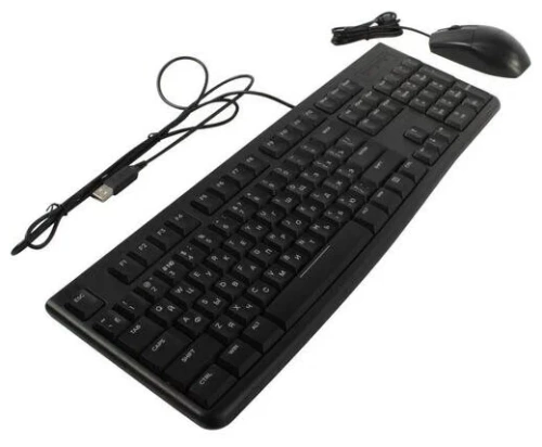 Клавиатура+мышь Dareu MK185 Black ver2 <провод USB клав (LK185/104кл/1,8м)+мышь (LM103/1,8м) черный>