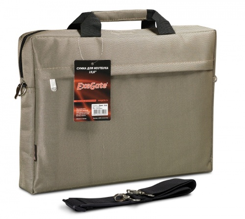 Сумка для ноутбука 15.6" ExeGate Start S15 Beige <полиэстер/бежевая/EX212309RUS>