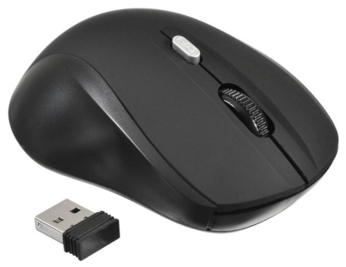 Мышь Oklick 415MW <оптическая/1600dpi/3кнопки/беспроводная/черный/2xAAA/USB>