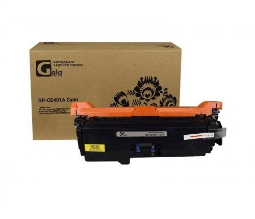 Тонер-картридж HP CE401A Cyan к CLJ Color M551/М551n/M551dn/M551, рес. 6000 стр., (Совм) GalaPrint