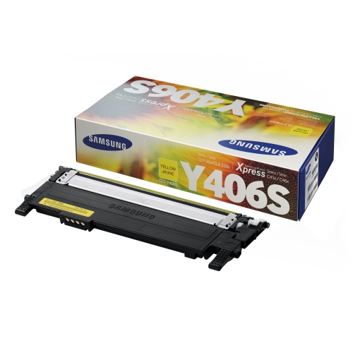 Тонер-картридж Samsung CLT-Y406S (Yellow) к CLP-360/365, CLX-3300 (1 000 стр) <оригинал>