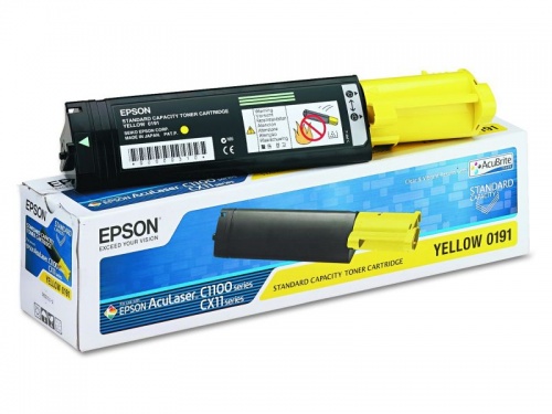 Тонер-картридж Epson C13S050187 к AcuLaser C1100/CX11N (Yellow), ресурс 4000 стр.