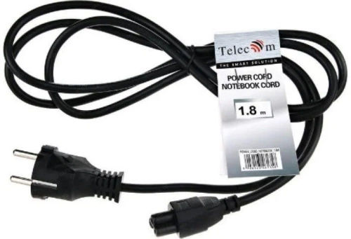 Кабель питания 3Cott 3C-PC-C7-EU2P 1.8м, с 2х полюсовой вилкой для ноутбуков, аудио/видео техники,4A
