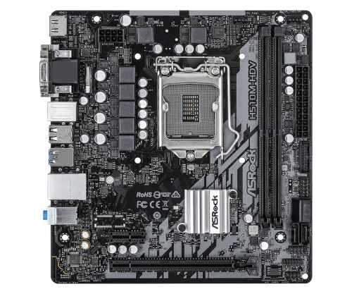 Мат.плата 1200 H510M-HDV R2.0 ASRock (2xDDR4/4xSATA/1xPCI-Ex16+1xPCI-Ex1/VGA+DVI-D+HDMI/6xUSB/mATX)