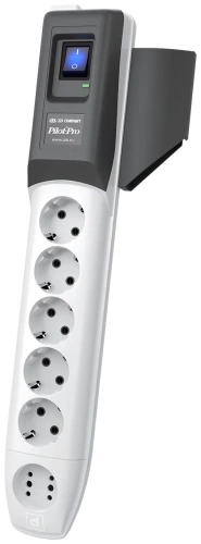 Сетевой фильтр 1,8м Pilot-PRO (сер-черный/6 розеток/10А/2200Вт/400 Дж/10000 A/термопредохранитель) Сетевой фильтр 1,8м Pilot-PRO (сер-черный/6 розеток/10А/2200Вт/400 Дж/10000 A/термопредохранитель)