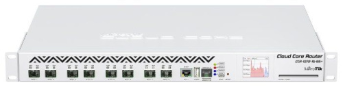 Маршрутизатор 8-port Mikrotik CCR1072-1G-8S+ (8xSFP+/1xGbit LAN/microUSB/USB2.0/72x1GHz/18Mb L3/16Gb ECC/128Mb NAND/-20.. +60 °C/MikroTik RouterOS v6 (64bit) Level 6)
